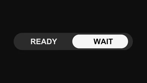 Switching Ready to Wait Mode Toggle Button Animation, Sleek UI Switch Design Stock Footage 311588106