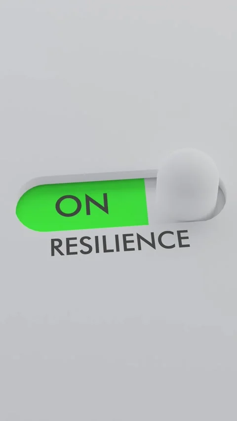 Switching on the RESILIENCE switch Vertical Video Stock Footage 302449505