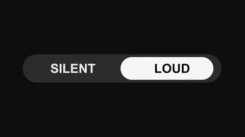 Switching Silent to Loud Mode Toggle Button Animation, Sleek UI Switch Design 動画素材 311588124