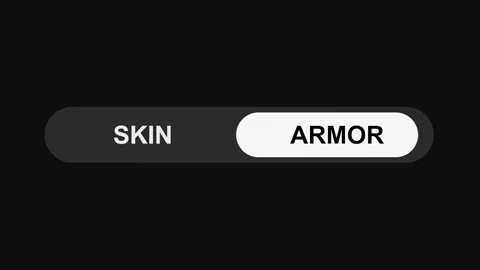 Switching Skin to Armor Mode Toggle Button Animation, Sleek UI Switch Design Stock Footage 311588141