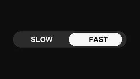 Switching Slow to Fast Mode Toggle Button Animation, Sleek UI Switch Design Stock Footage 311588138