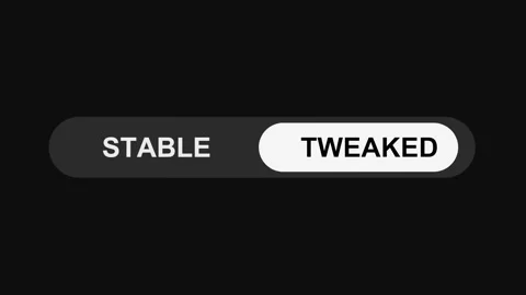Switching Stable to Tweaked Mode Toggle Button Animation, Sleek UI Switch Design Stock Footage 311588157