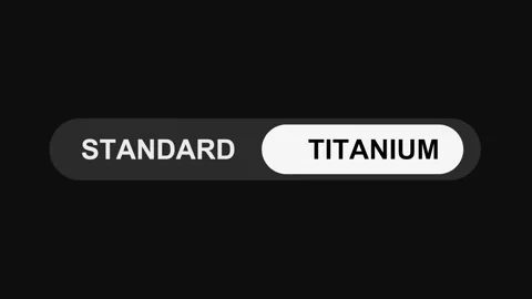 Switching Standard to Titanium Mode Toggle Button Animation, Sleek UI Switch Stock Footage 311588165