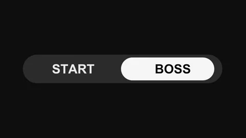 Switching Start to Boss Mode Toggle Button Animation, Sleek UI Switch Design Stock Footage 311588167
