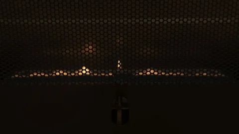 Switching through all flame sizes of an catalytic gas furnace heater before t Stock Footage 122127003
