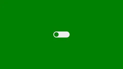 Switching off Turning off concept - Green Screen, 7.5% gray Stock Footage 331335226