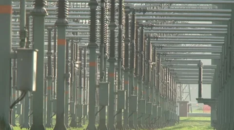 Switchyard Laufenburg 11 Stock Footage 1038649