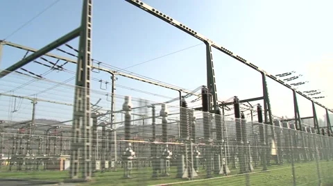 Switchyard Laufenburg 12 库存影片 1038590
