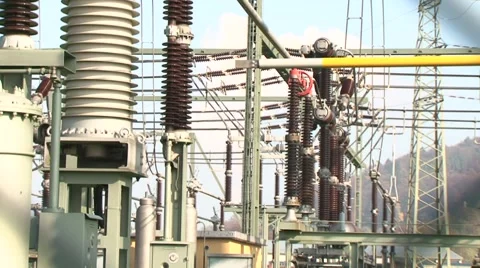 Switchyard Laufenburg 15 Stock Footage 1038577