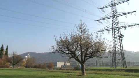 Switchyard Laufenburg 3 Stock Footage 1038080