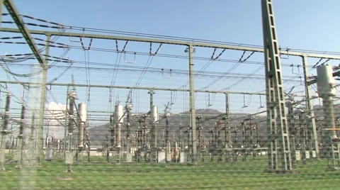 Switchyard Laufenburg 7 库存影片 1038617