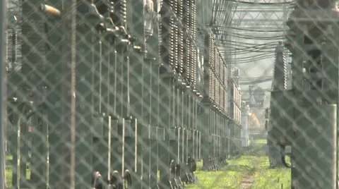 Switchyard Laufenburg 8 Stock Footage 1038571