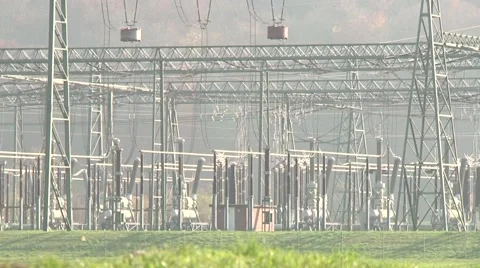 Switchyard Laufenburg 9 Stock Footage 1038631