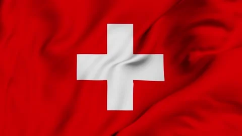 Switzerland 4K waving flag in loop Stock Footage 139565566