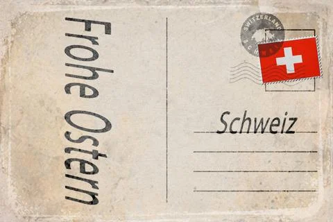 Switzerland Easter Celebration Background Stock Illustration