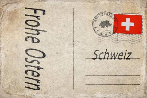 Switzerland Easter Celebration Background Stock Illustration