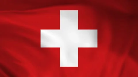 Switzerland flag animation Stock Footage 245552646
