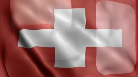 Switzerland Flag 스톡 동영상 133776818