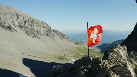 Switzerland Flag Stock Footage 138993799