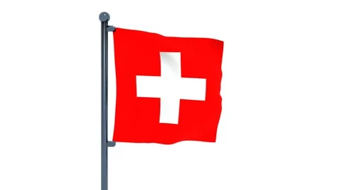 Switzerland Flag Stock Footage 150196032