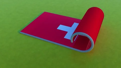 Switzerland Flag Stock Footage 257762031