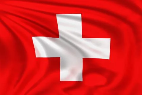 Switzerland flag Illustrazione stock