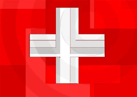 Switzerland flag Stock Illustration