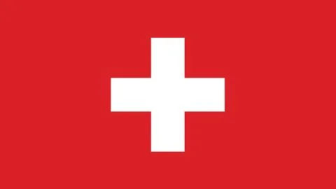 Switzerland flag 스톡 일러스트