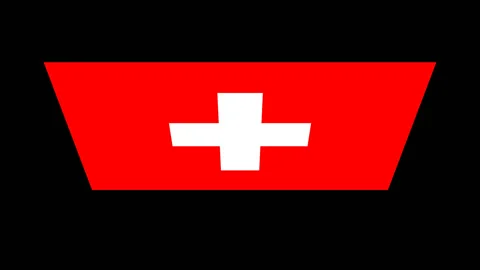 Switzerland flag turning vertically Stock-Footage 88518668
