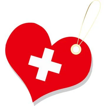 Switzerland Flag Vector Backgrounds Stock Illustration