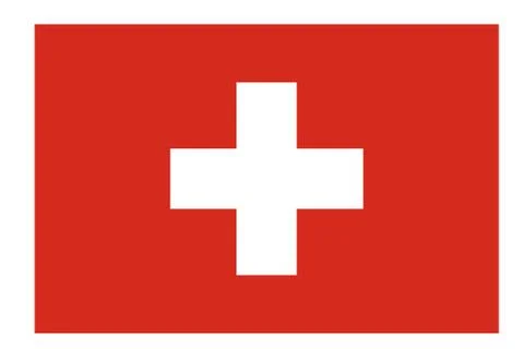 Switzerland flag vector template background realistic copy Stock Illustration