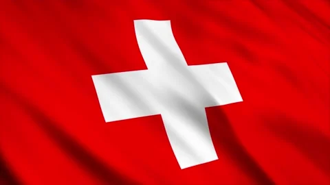 Switzerland Flag waving in the wind Stock Footage 236422007