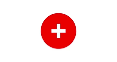 Switzerland flags icon Stock Footage 252130098