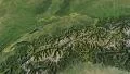 Switzerland, glide over the map, outlined 4k or 4k+ Resolution