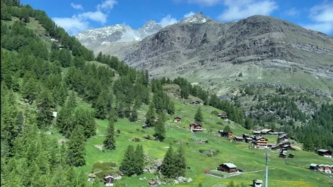 Switzerland Hillside Stock Footage 198216981