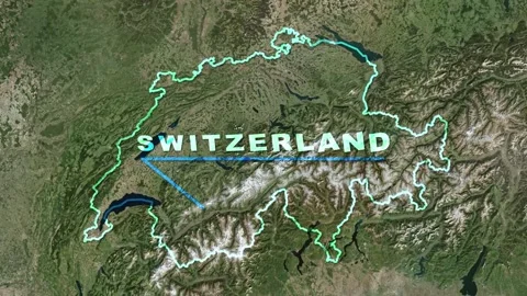Switzerland Map Animation Stock Footage 273877661