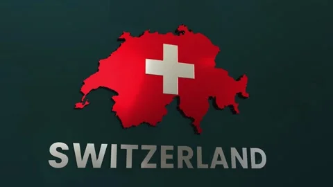 Switzerland Map 库存影片 279766590