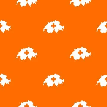 Switzerland map pattern seamless Illustrazione stock