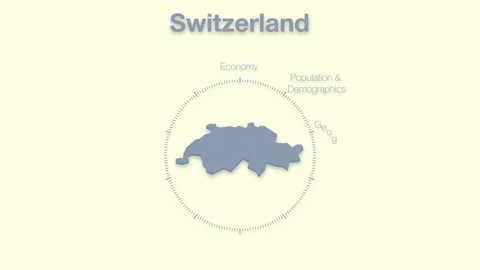 Switzerland MAP revealingmotion graphics data elements Stock Footage 339878536