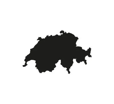 Switzerland map on white background. Vector illustration. Stock-Illustration