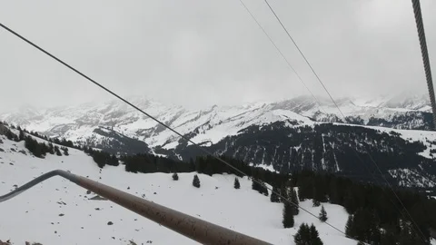 Switzerland Ski Mountains Stock Footage 130152425