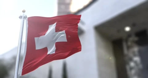 Switzerland-square-flag-waving-seamless-loop-4k-60fps Stock Footage 331349897