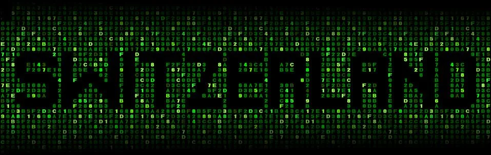 Switzerland text on hex code illustration Stock-Illustration