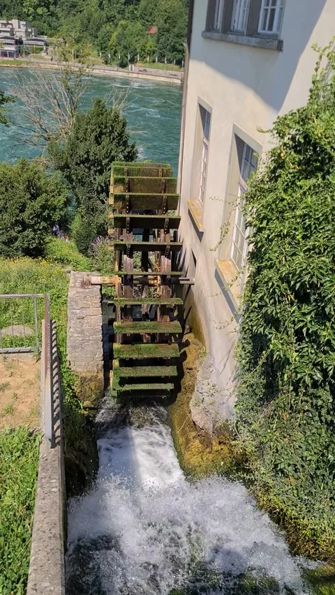 Switzerland, water mill Vídeos de archivo 296113257