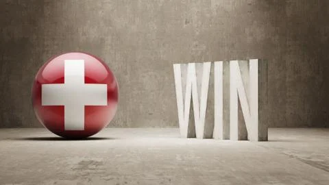 Switzerland. Win Concept. Stock Illustration