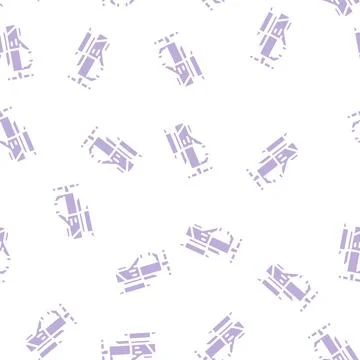 Swivel base bench vice glyph vector seamless pattern Illustrazione stock