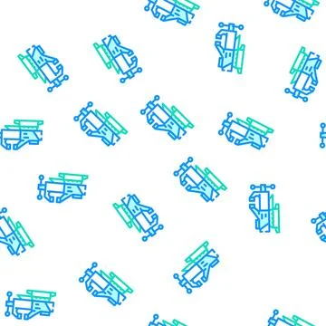 Swivel base bench vice vector seamless pattern Illustrazione stock