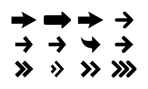 Swoop Arrow Set Stock-Illustration