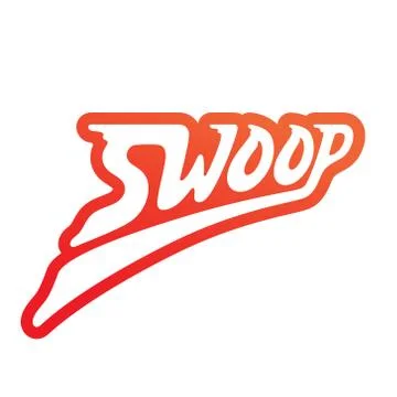 Swoop vector logo design Illustrazione stock