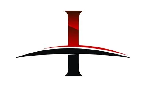 Swoosh Initial I Stock-Illustration